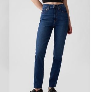 NWT Gap High Rise Cigarette Jeans 00/24 Tall